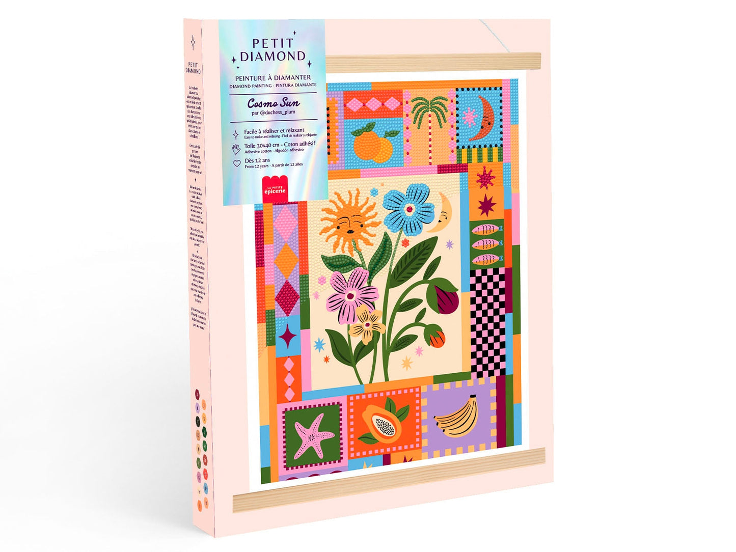 Coffret Petit Diamond – Diamond Painting “Cosmo Sun” (30×40 cm) | La Petite Épicerie LA PETITE EPICERIE