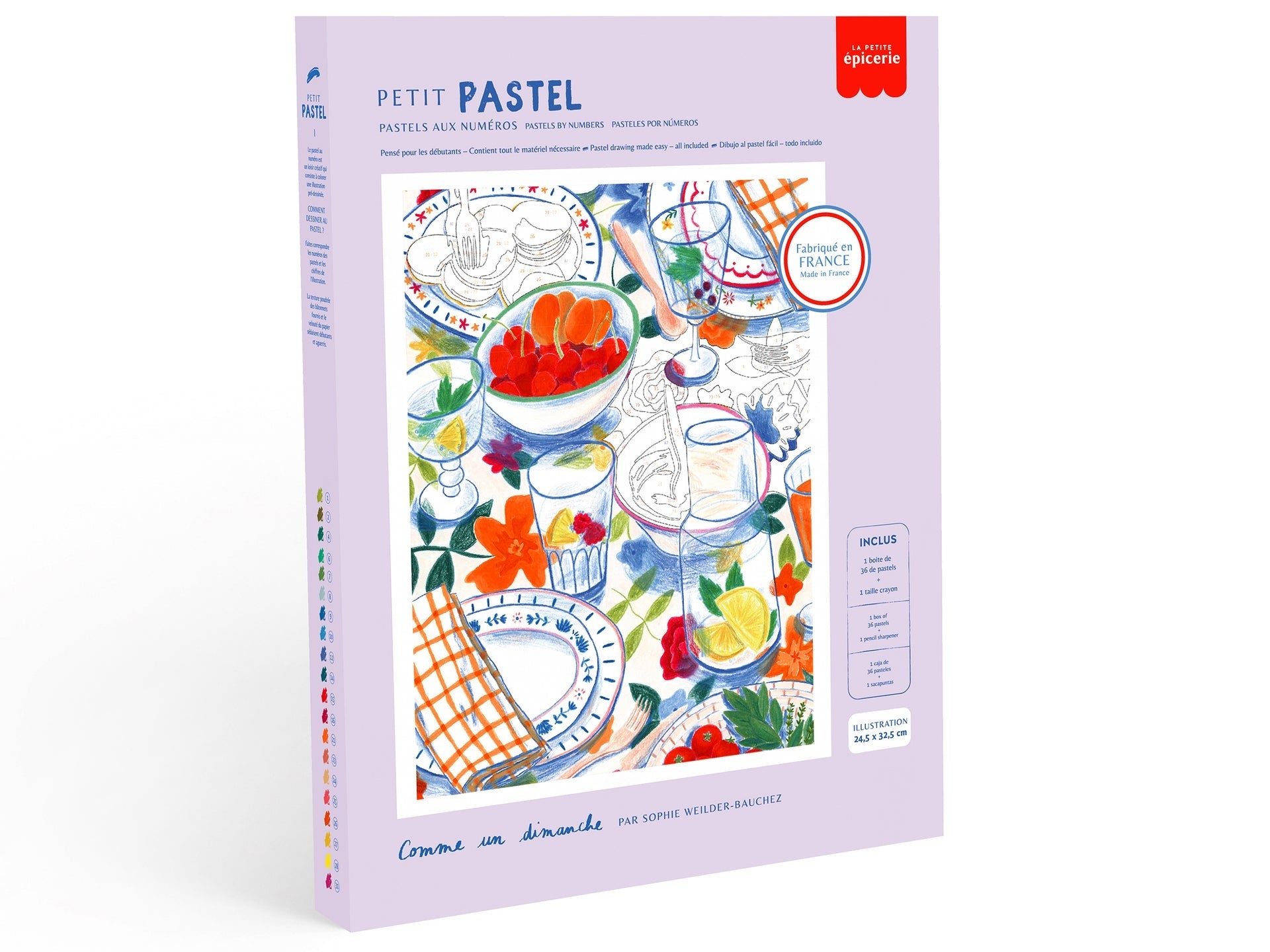 Coffret Pastel au Numéro – Petit Pastel “Comme un dimanche” | Art Relaxant LA PETITE EPICERIE
