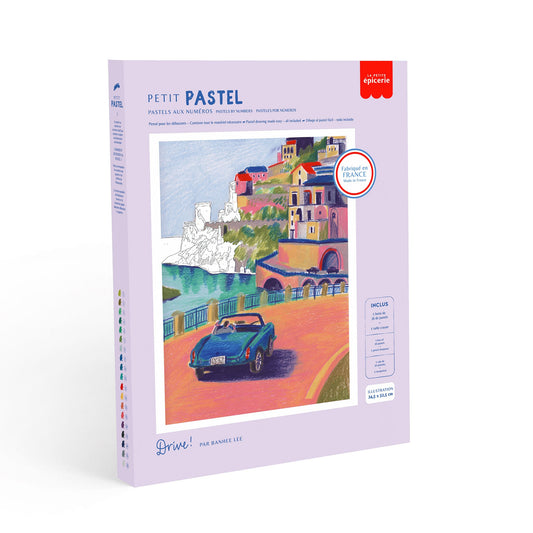 Petit Pastel – Drive | Coffret pastel par numéro créatif & relaxant LA PETITE EPICERIE