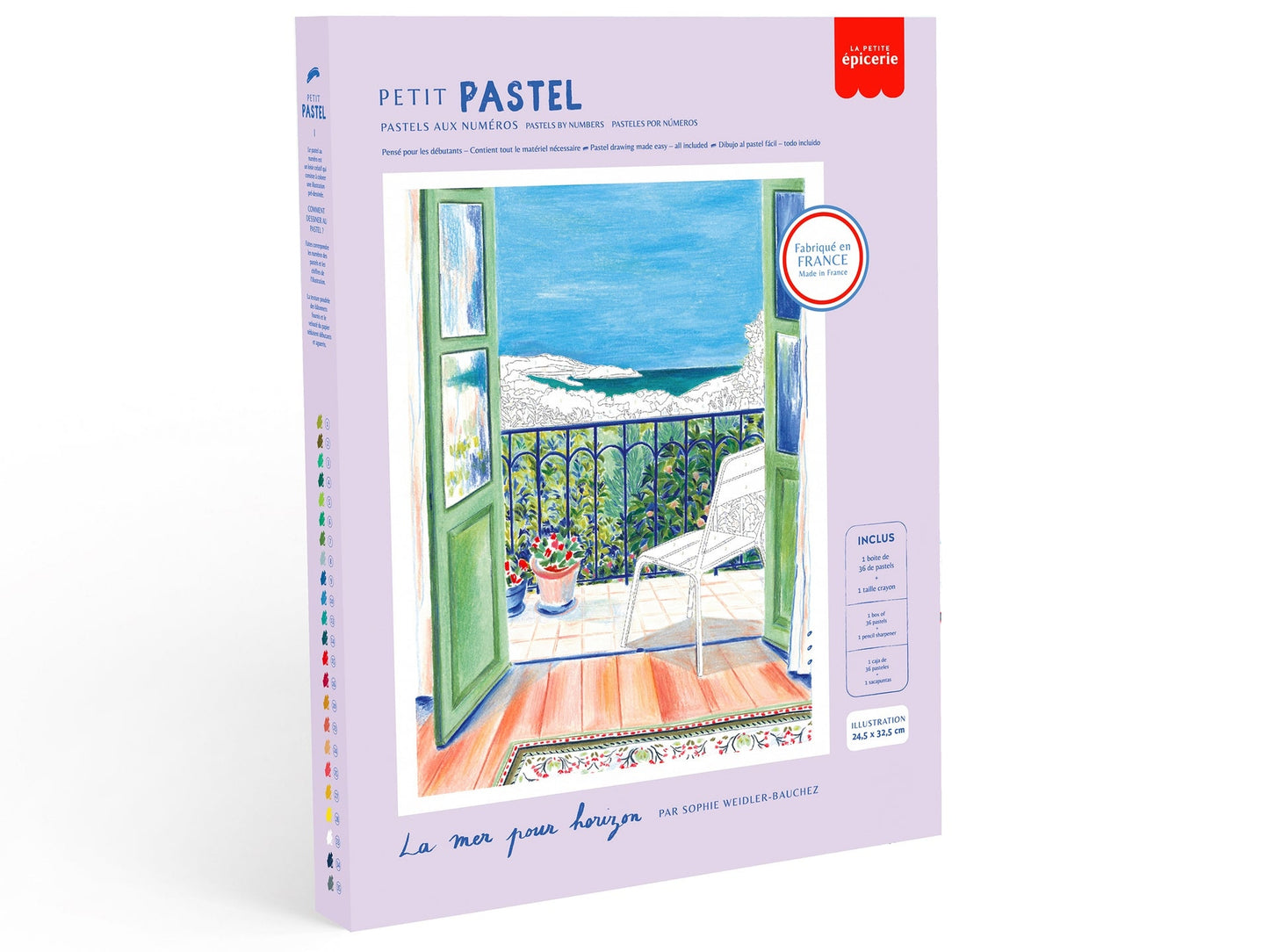 Coffret Pastel au Numéro – Petit Pastel “La mer pour horizon” | Art Relaxant LA PETITE EPICERIE