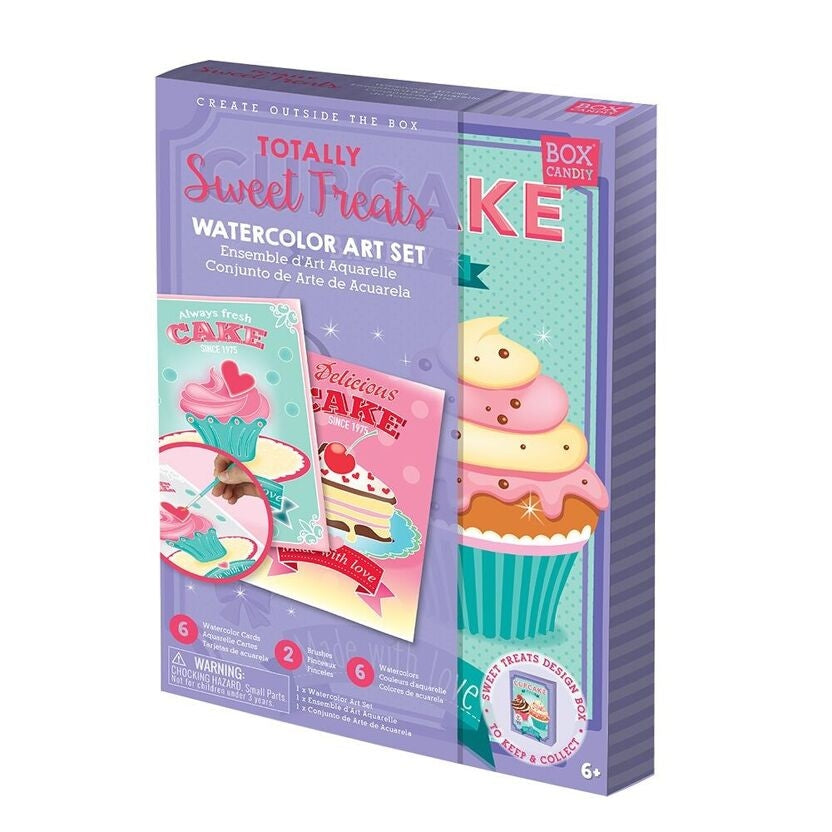 Coffret Aquarelle Sweet Treats BOX CANDIY® – Kit Créatif Gourmand Enfant dès 6 ans BoxCanDIY