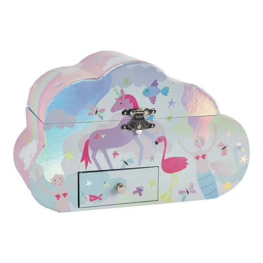 Boîte à Bijoux Musicale Nuage “Petite Sirène” – Coffret Musical Enfant Féérique Com'1 Idée