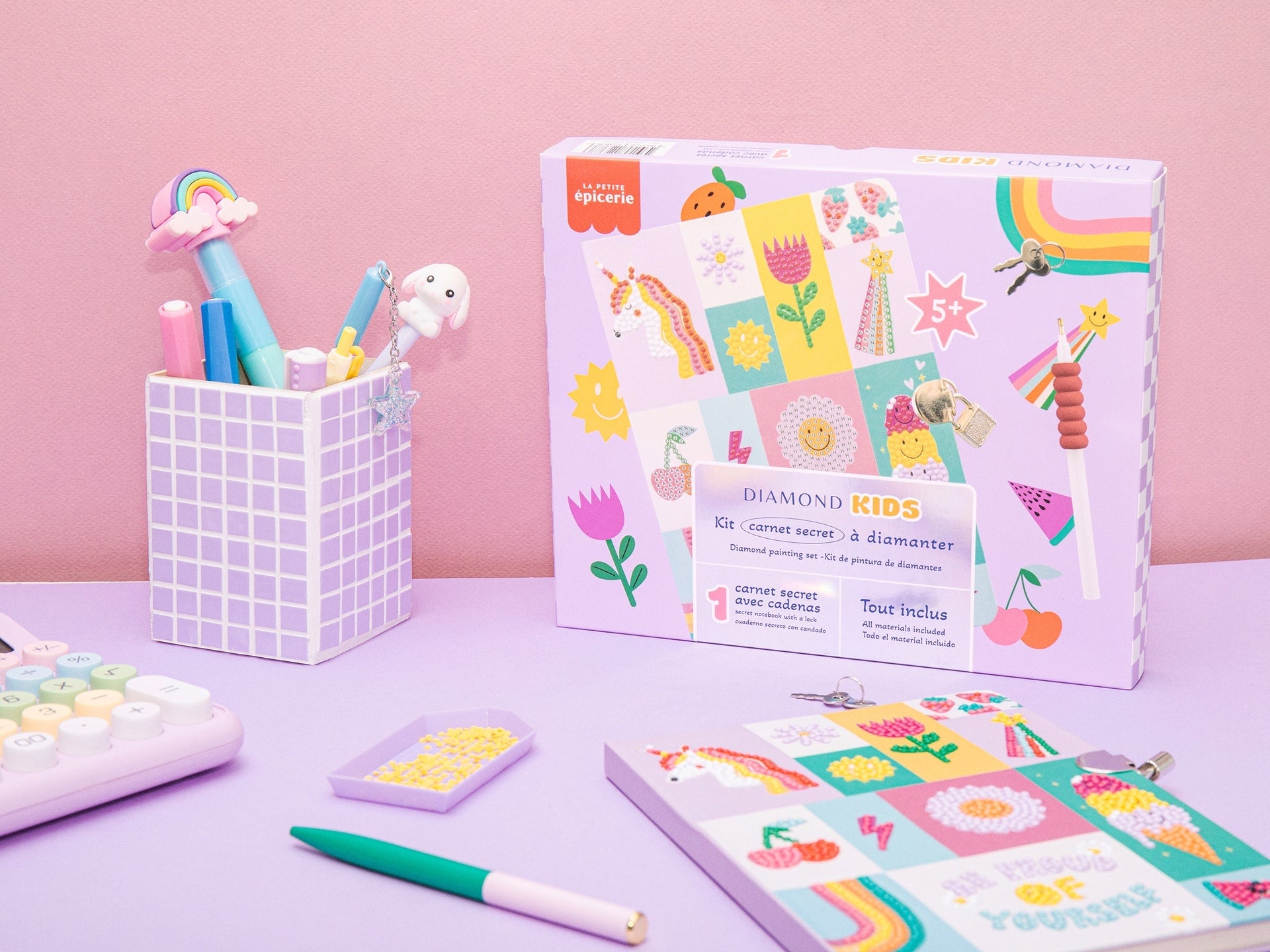 Petit Diamond Kids Carnet Secret – Coffret Créatif Diamond Painting Enfant dès 6 ans LA PETITE EPICERIE