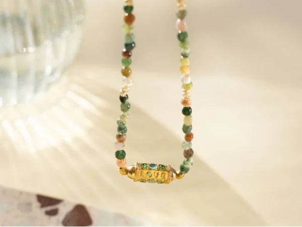 Contenu du kit DIY collier Agate Indienne