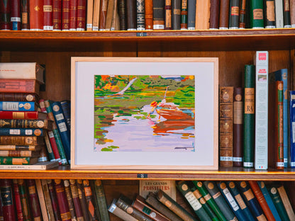 Peinture au Numéro Curt Herrmann – Mädchen im Kahn LA PETITE EPICERIE
