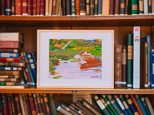 Peinture au Numéro Curt Herrmann – Mädchen im Kahn LA PETITE EPICERIE