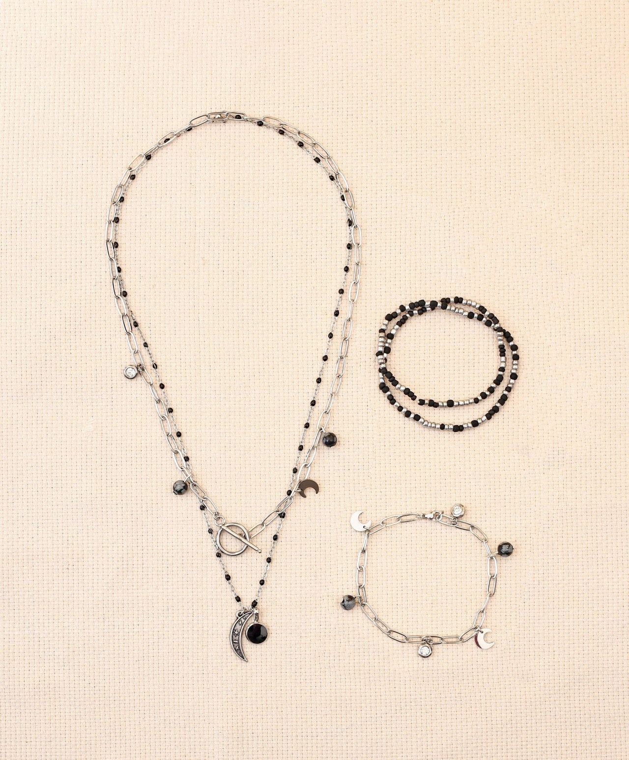 Kit DIY Parure Argentée Inoxydable – Créez 4 Bijoux Tendance GRAINE CREATIVE