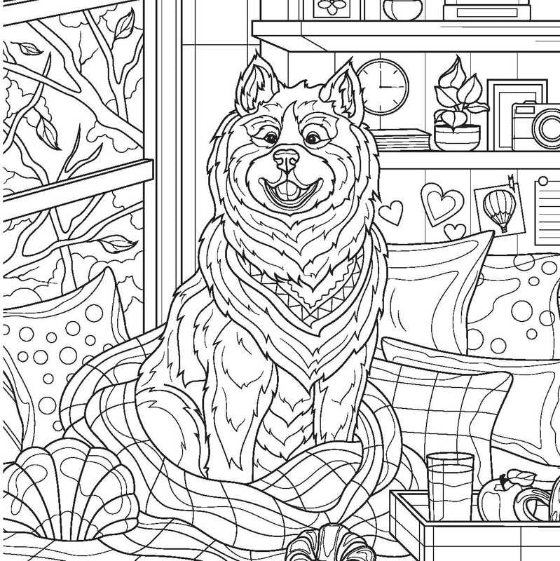 Maison cosy – Livre de coloriage déco intérieur cocooning Editions Marabout