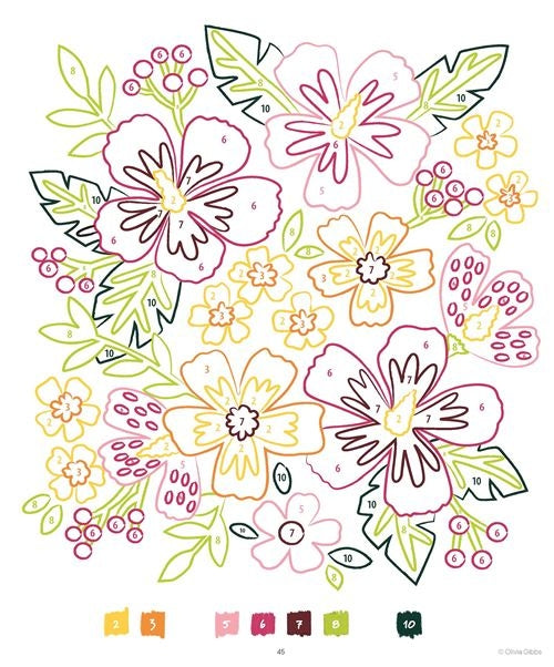 Fleurs en fête – Livre de coloriage floral créatif multi-techniques Editions Marabout
