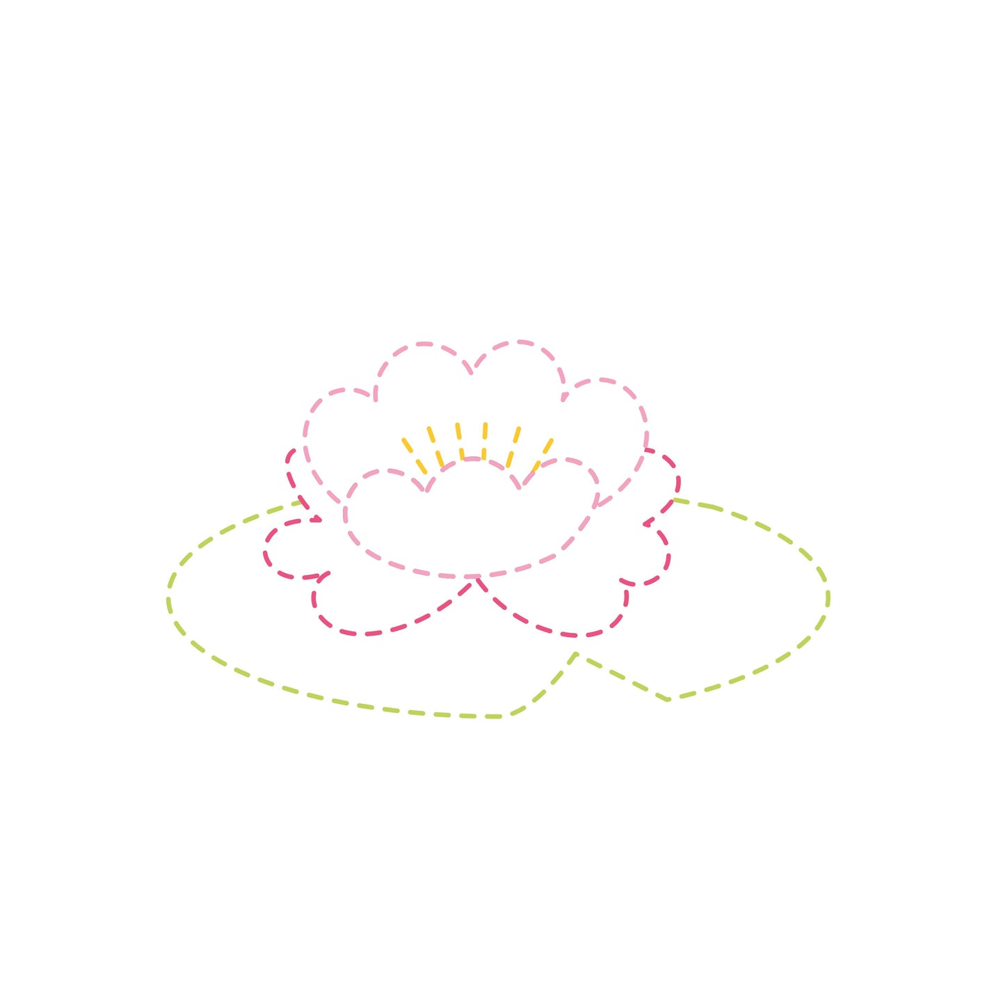 Dessin enfant avec contours larges en relief pour apprendre à colorier sans dépasser