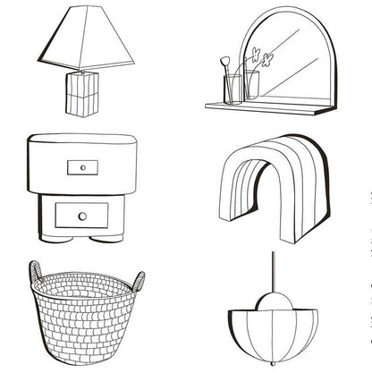 Ma maison design – Livre de coloriage déco intérieur vintage & moderne Editions Marabout
