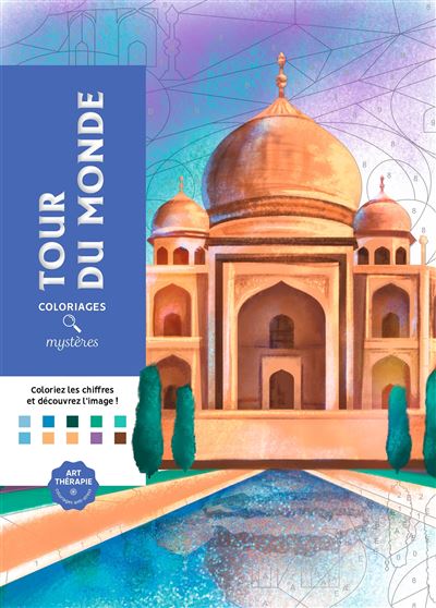 Coloriages mystères - Tour du monde Hachette Heroes