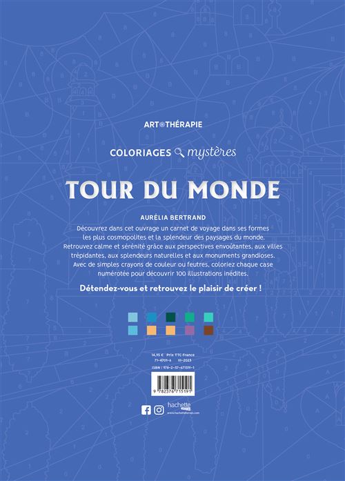 Coloriages mystères - Tour du monde