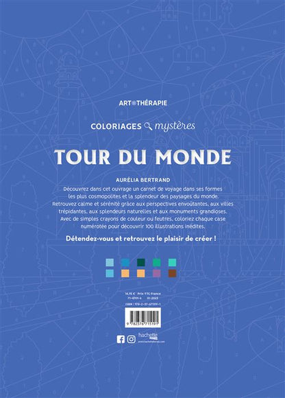 Coloriages mystères - Tour du monde Hachette Heroes