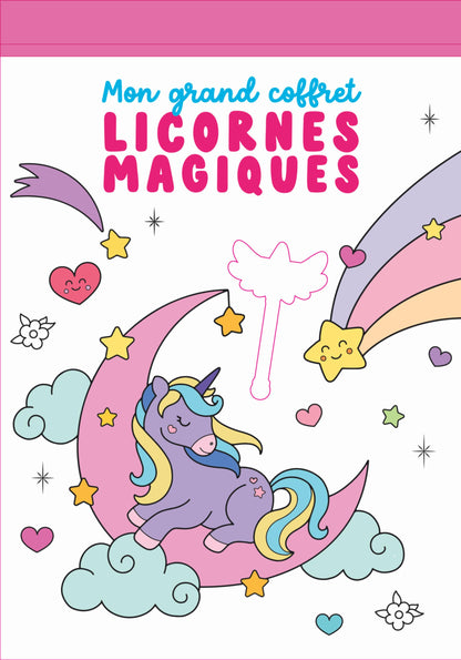 Pages de coloriage sur le thème des licornes magiques