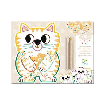 Coloriages à Révéler Animaux Familiers – Activité Magique pour Petits Enfants Djeco