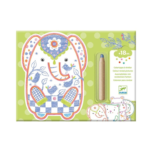 Pochette de coloriages magiques sur les animaux sauvages pour enfants