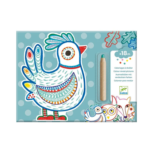 Pochette de coloriages magiques animaux de la forêt pour enfants