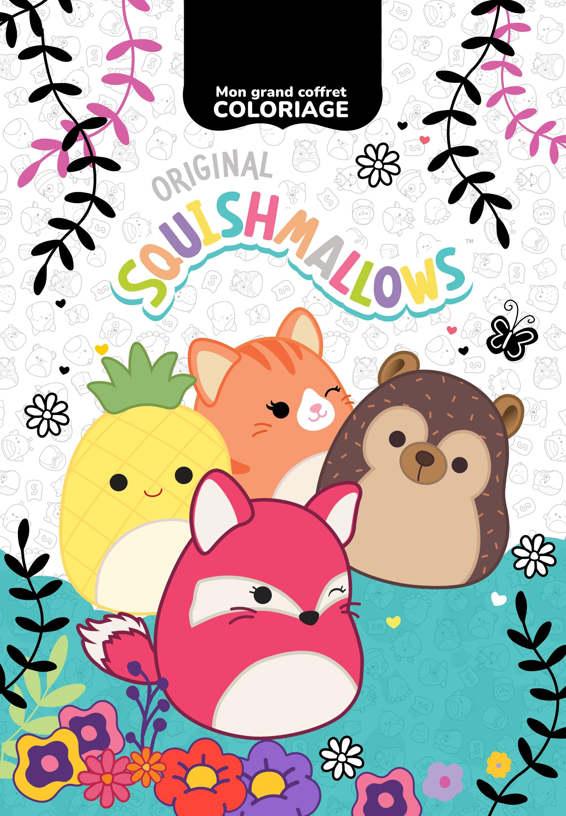 Pages de coloriage avec les personnages Squishmallows