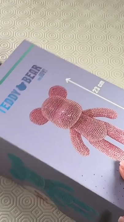 Contenu complet kit ourson Diamond Painting pour enfants