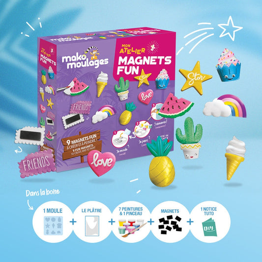 Mako moulages – Mon Atelier Magnets Fun | Kit créatif DIY enfants Mako moulage