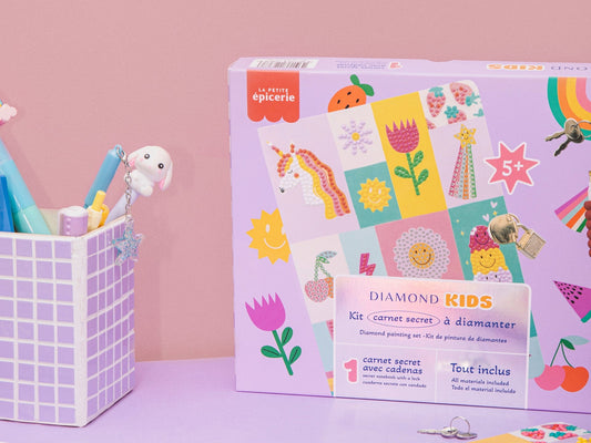 Petit Diamond Kids Carnet Secret – Coffret Créatif Diamond Painting Enfant dès 6 ans LA PETITE EPICERIE