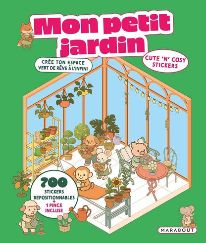 Coffret Cozy Stickers Mon Petit Jardin avec 700 stickers repositionnables