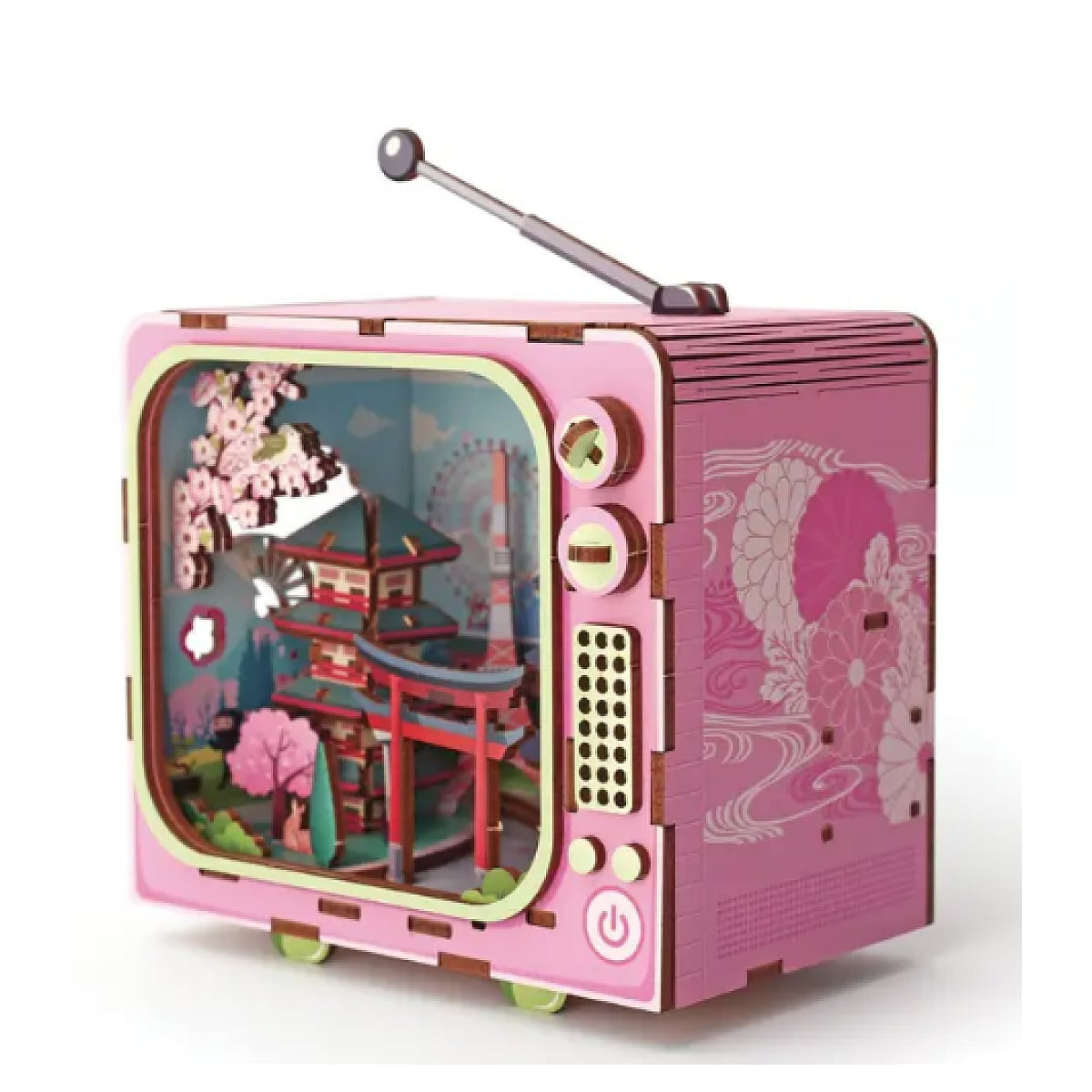 Maquette 3D Bois TV Tokyo – Mini TV Japonaise Lumineuse à Construire GRAINE CREATIVE