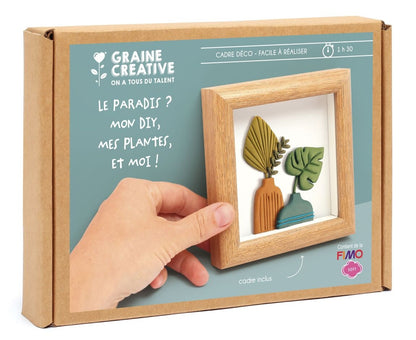 Kit Cadre Miniature Fimo Vase – Décoration DIY Miniature GRAINE CREATIVE