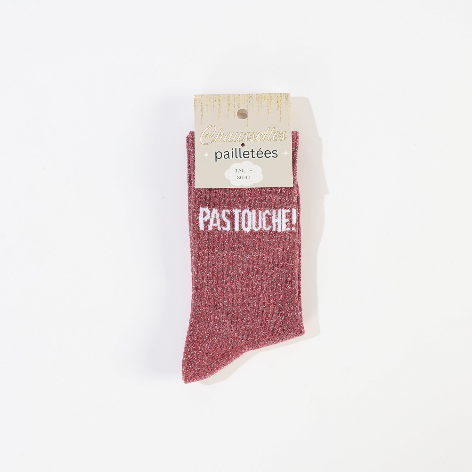 detail message pas touche chaussettes fantaisie femme