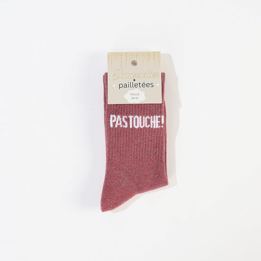 detail message pas touche chaussettes fantaisie femme