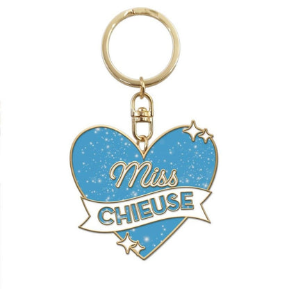 Porte-Clés Paillettes Miss Chieuse – Cadeau Femme Humoristique JOY!