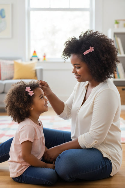 Barrette Sakura Rose / Ivoire fleurie – La Petite Épicerie LA PETITE EPICERIE