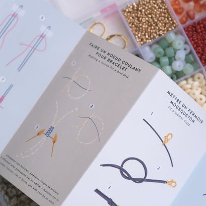 Maxi Boîte de Perles & Apprêts Matcha – Création de Bijoux DIY (20 compartiments) LA PETITE EPICERIE