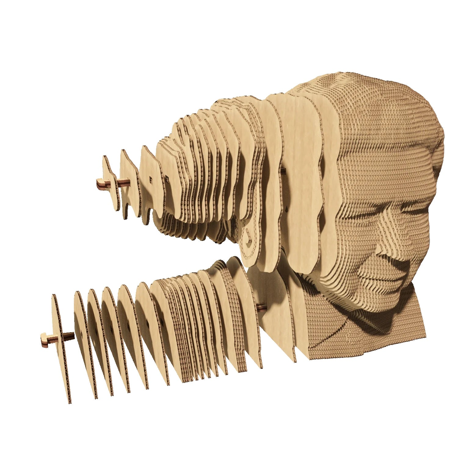 Puzzle 3D Queen Elizabeth II – Sculpture en Carton Recyclé CARTONIC Cartonic