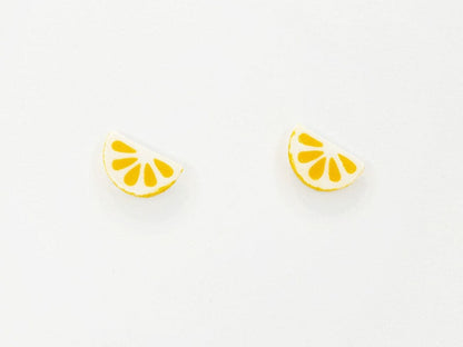 Boucles d’oreilles en porcelaine – Citron LA PETITE EPICERIE