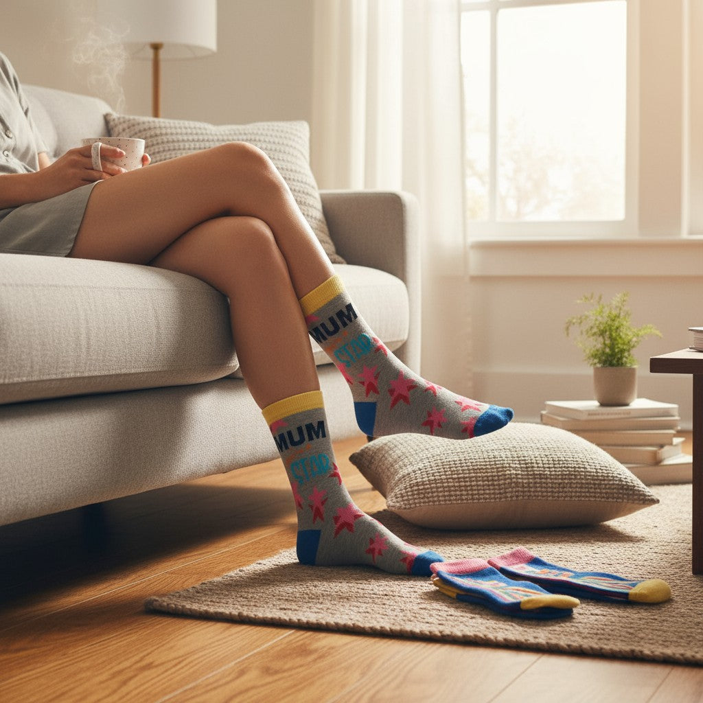 Coffret Chaussettes Best Mum Ever – United Oddsocks | 6 Chaussettes Impaires Fun | Taille 39-46 United Oddsocks