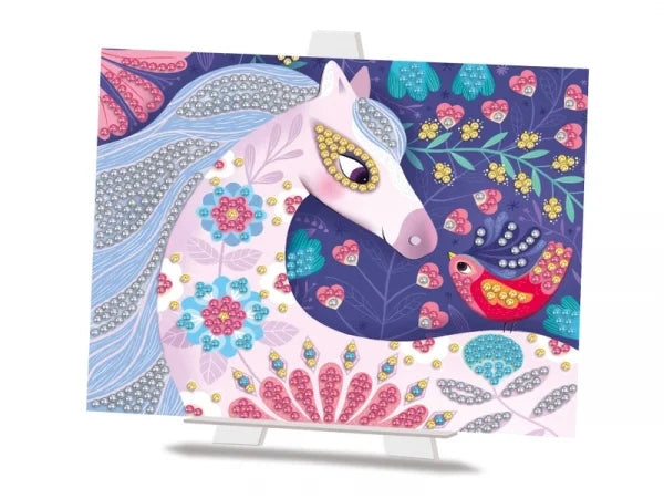 Cartes à créer Chevaux de diamants – Diamond Painting enfant 5 ans+ – Créa Lign Créa lign