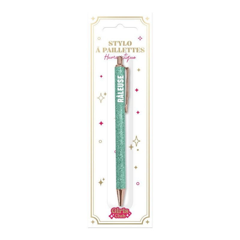 Stylo à paillettes Râleuse – Stylo fantaisie humoristique | Joy Cadeaux JOY!