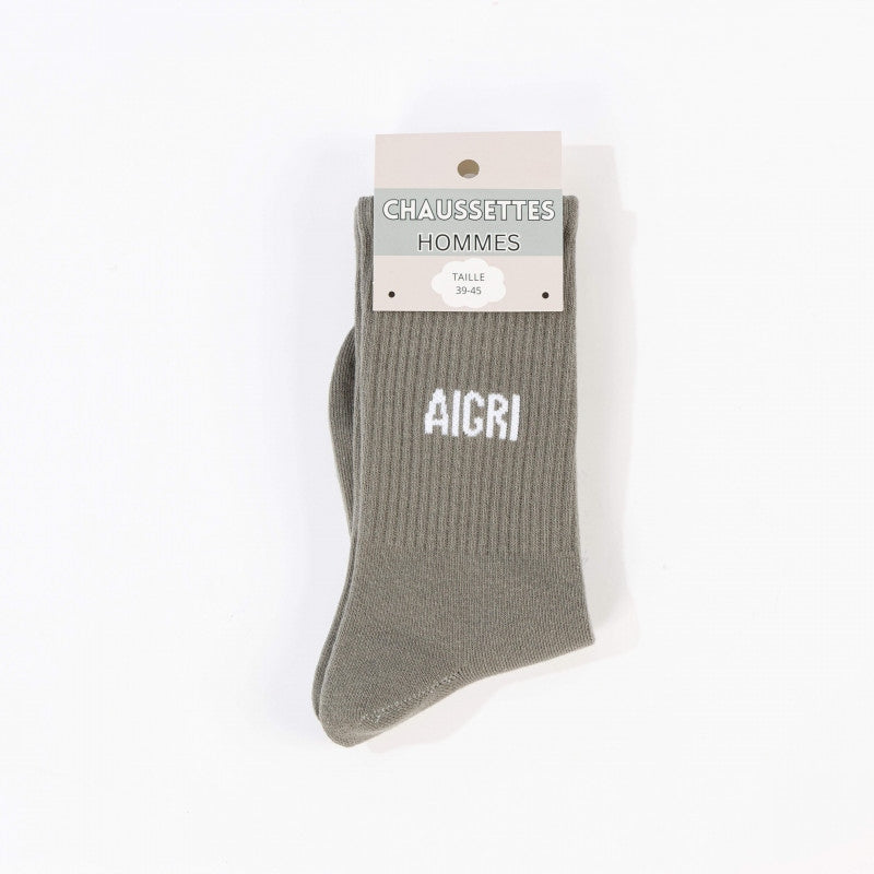Chaussettes Homme AIGRI – Cadeau Humour 39-45 JOY!