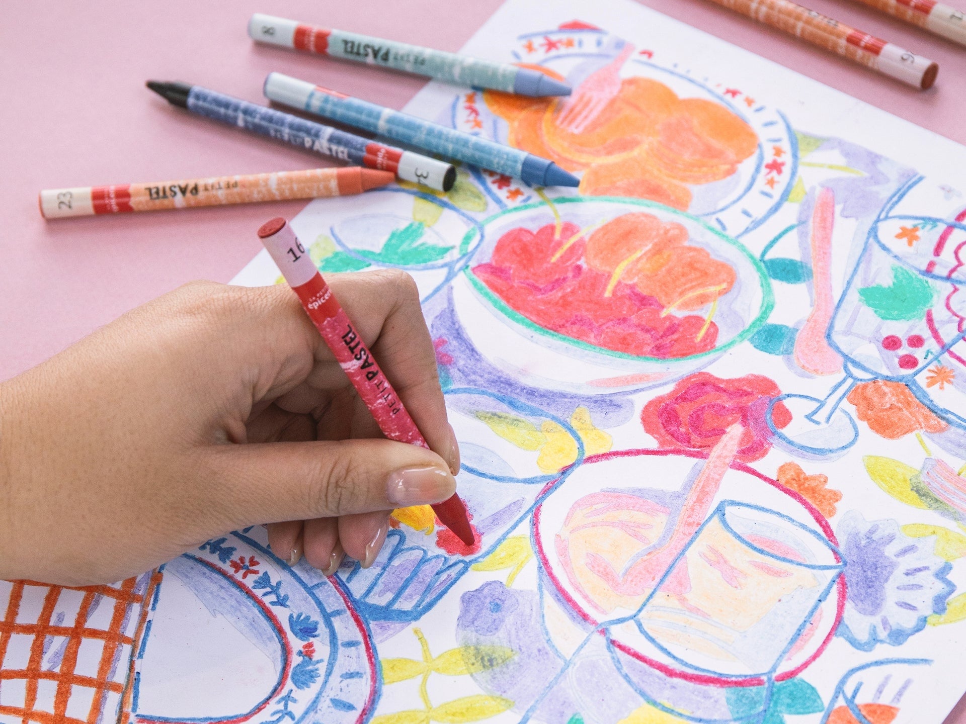 Coffret Pastel au Numéro – Petit Pastel “Comme un dimanche” | Art Relaxant LA PETITE EPICERIE