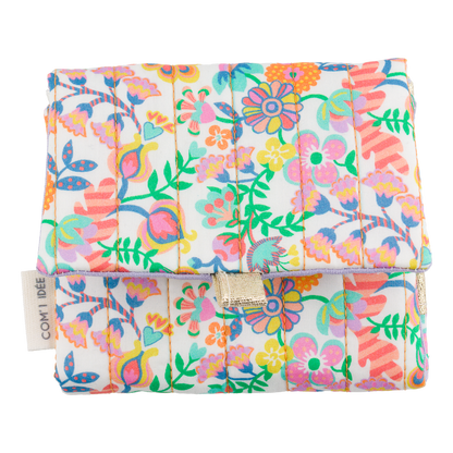 Kit petite pochette bijoux Gaïa – Kit couture DIY Liberty Fabric Com'1 Idée