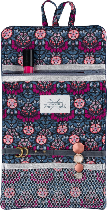 Kit Couture Pochette Beauté “Margot” – Liberty & Velours DIY pour Bijoux et Voyage Com'1 Idée
