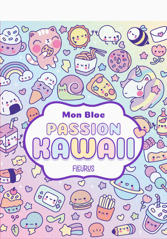Mon Grand Coffret Passion Kawaii – Dessin, Feutres Pastel & Tatouages Edition Fleurus