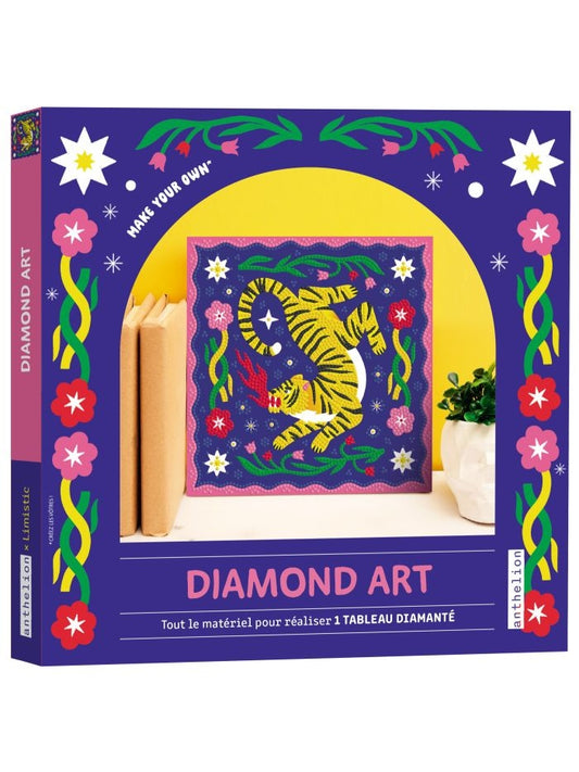 Kit Diamond Art Limistic avec tableau diamanté et 3000 mini strass