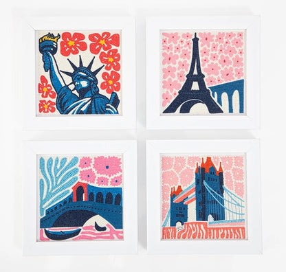 Diamond Painting Mini DOTZ représentant une gondole et un pont à Venise