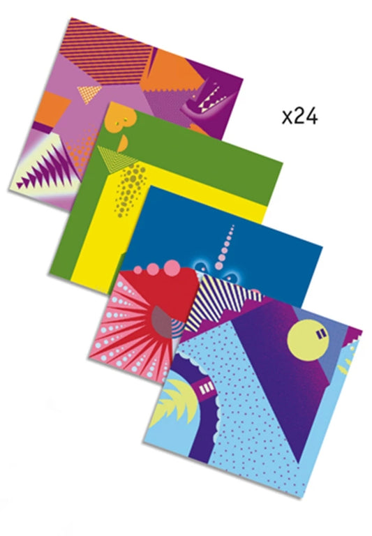 Origami Dinosaures Djeco – Kit Créatif Pliage Papier Enfant Djeco