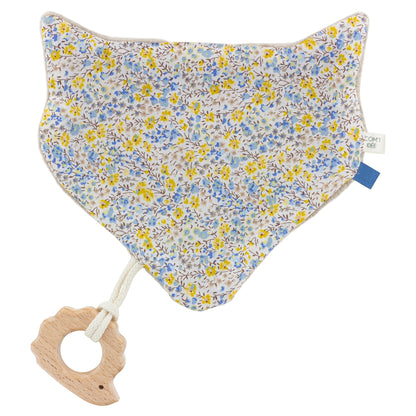 Kit Naissance Bébé “Renard” – Doudou & Attache-Tétine Liberty DIY Com'1 Idée