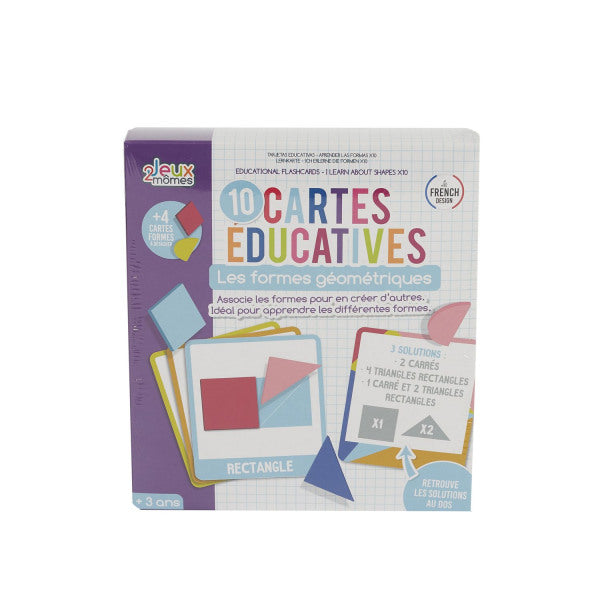 Educational cards I learn shapes x10