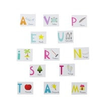 magnetic educational card x40 Alphabet